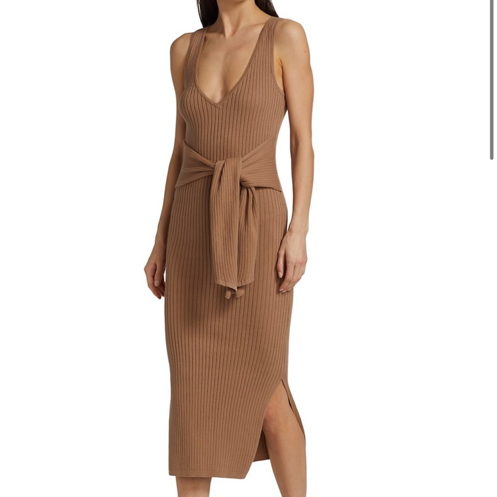 Good American belted knit dress